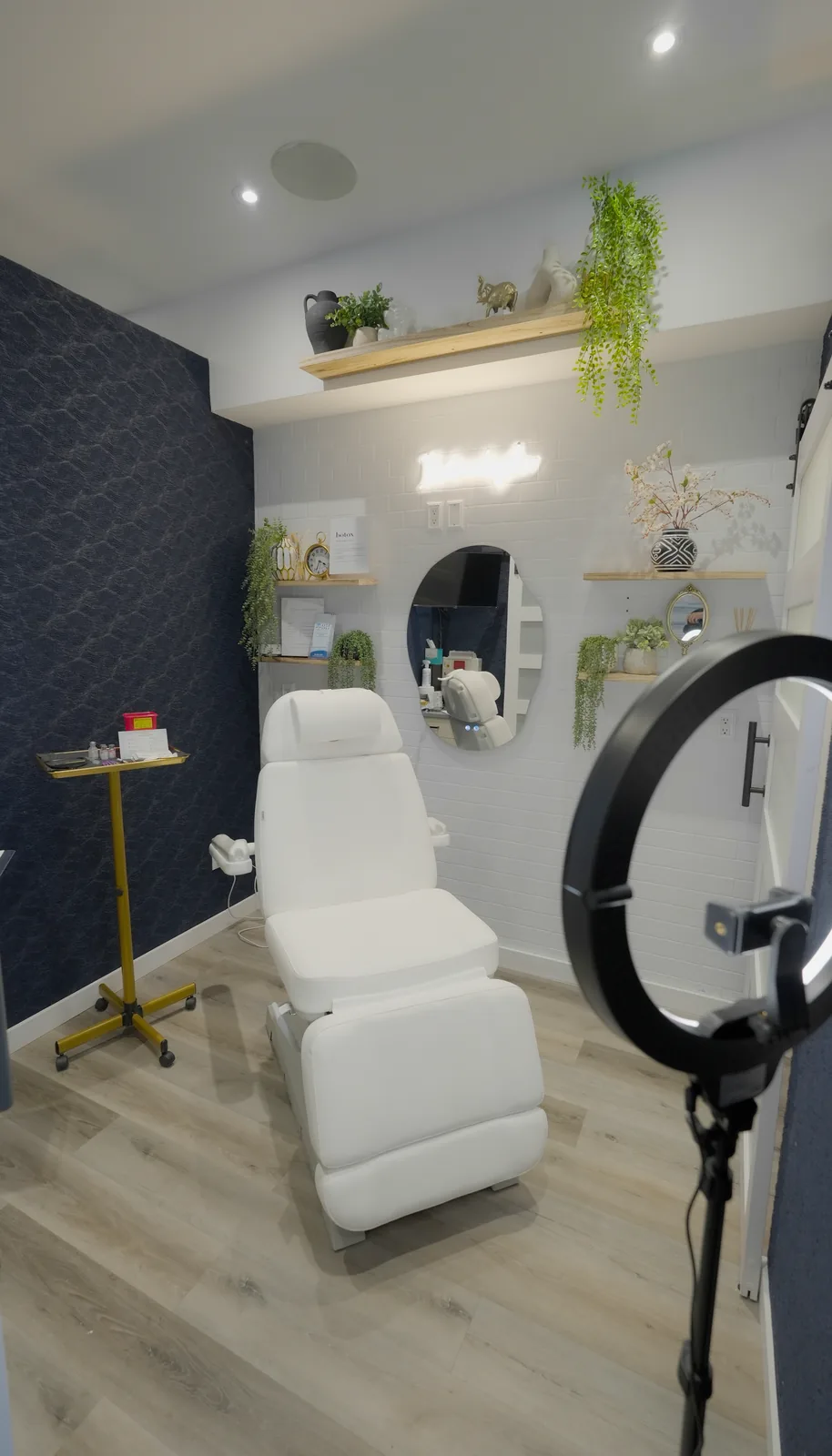 A private treatment room at Balanced Health & Wellness